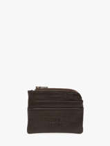 Portemonnee Leder Basilic pepper Bruin cow BCOW99